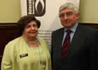 Hywel meeting Agnes Grunwald-Spier JP to support Holocaust Memorial Day 2013
