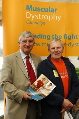 Dr Hywel Francis MP and local campaigner Ray Thomas