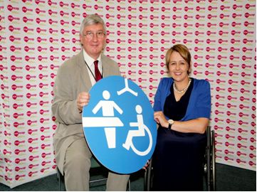 Dr Hywel Francis MP with Dame Tanni Grey-Thompson