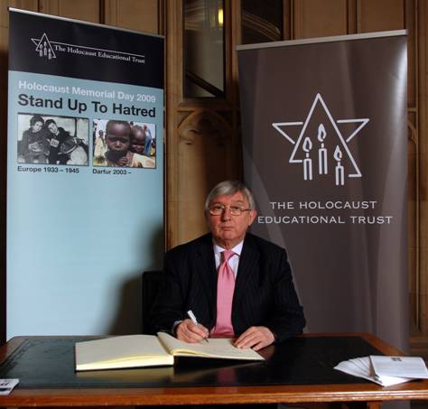 Dr Francis signs Holocaust Book of Commitment