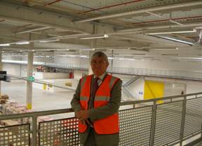 Aberavon MP Dr Hywel Francis at the Amazon development opening in Jersey Marine